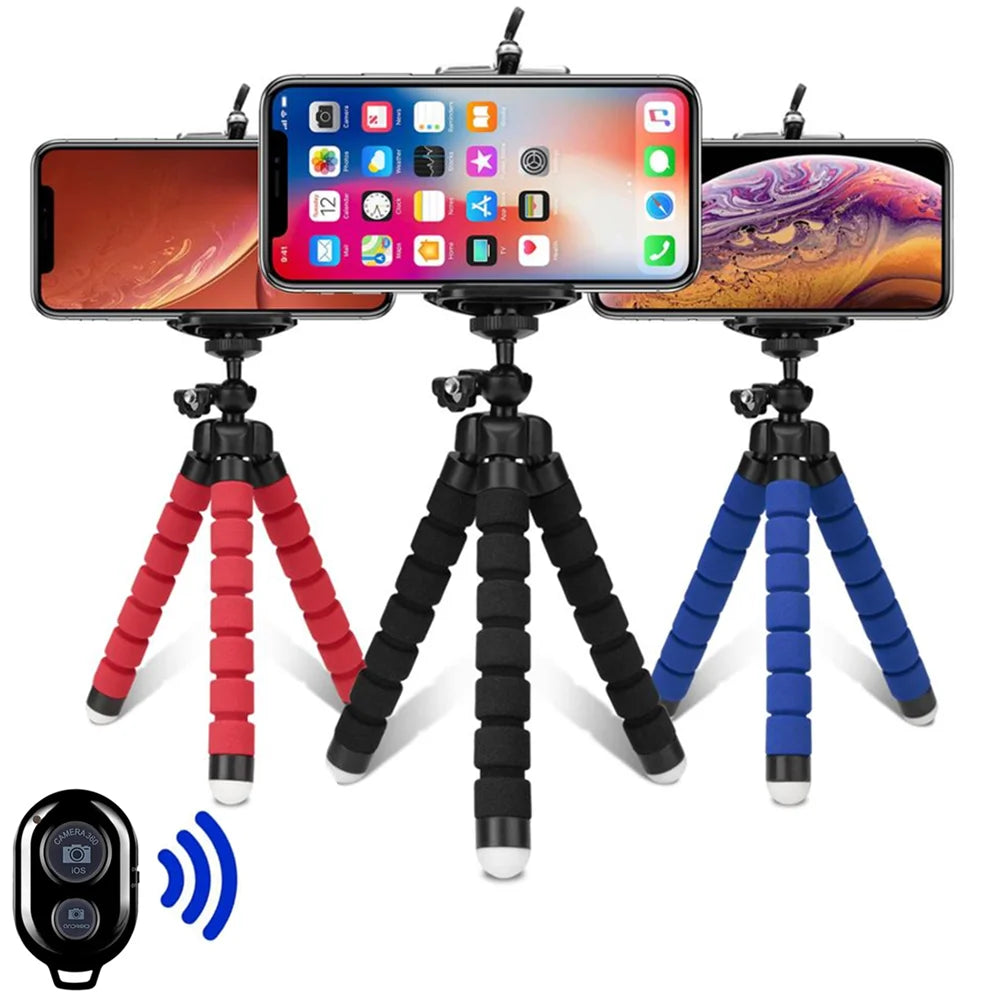 Tripods Tripod For Phone Mobile Camera Holder Clip Smartphone Monopod Tripe Stand Octopus Mini Tripod Stativ For Phone - iBrightCS