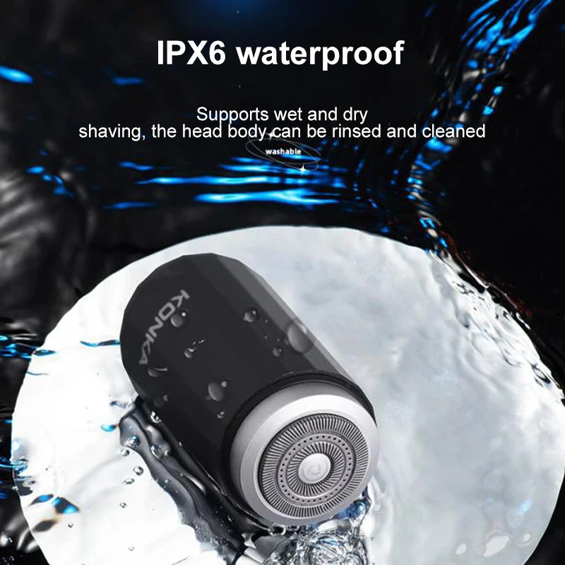 2024 NEW Type-c Rechargable Mini Portable Waterproof Electric Shaver Strong High Speed Long Endurance Suitable Wet and Dry