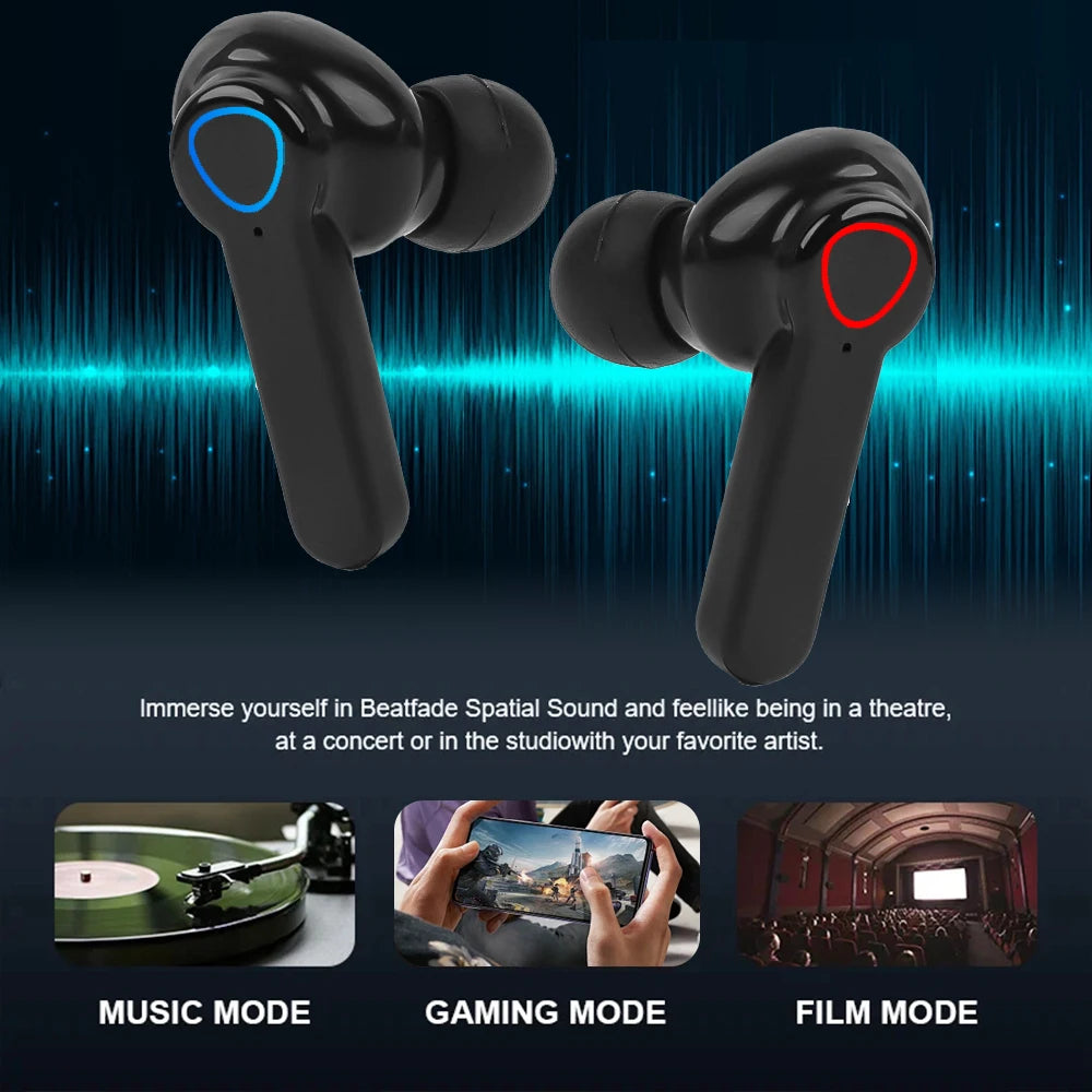 Wireless Headphones with Cable Sports Waterproof Bluetooth 5.1 Earphone Stereo Headset with Microphone for IPhone Samsung Xiaomi
