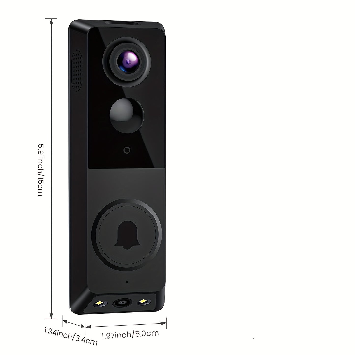 4pcs Multiple Wireless Wi-Fi Video Doorbell Cameras, Night Vision, Two-way Audio, AI Motion Detection And Cloud Storage