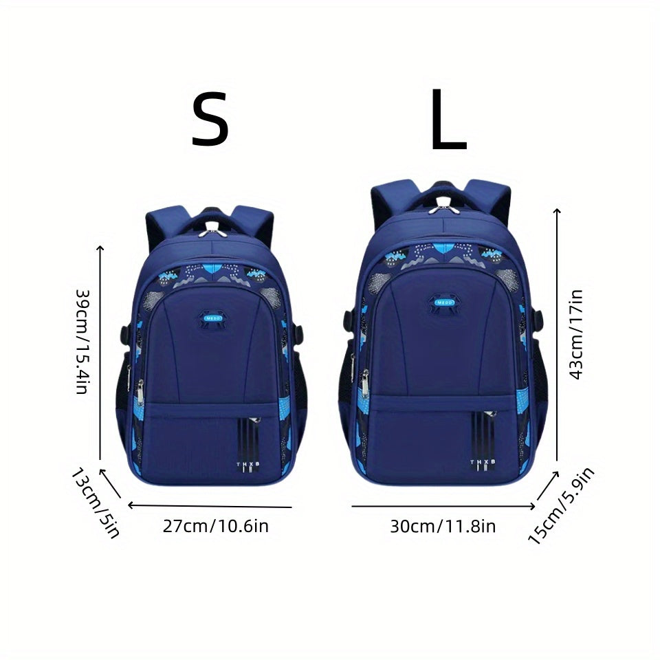 Thickened Encrypted Oxford Cloth with Reflective Stripes Multi-Layered High-Capacity Spine-Protecting Wear-Resistant Shoulder Bag New College And Middle School Shoulder Bag Multi-Layered High-Capacity - iBrightCS