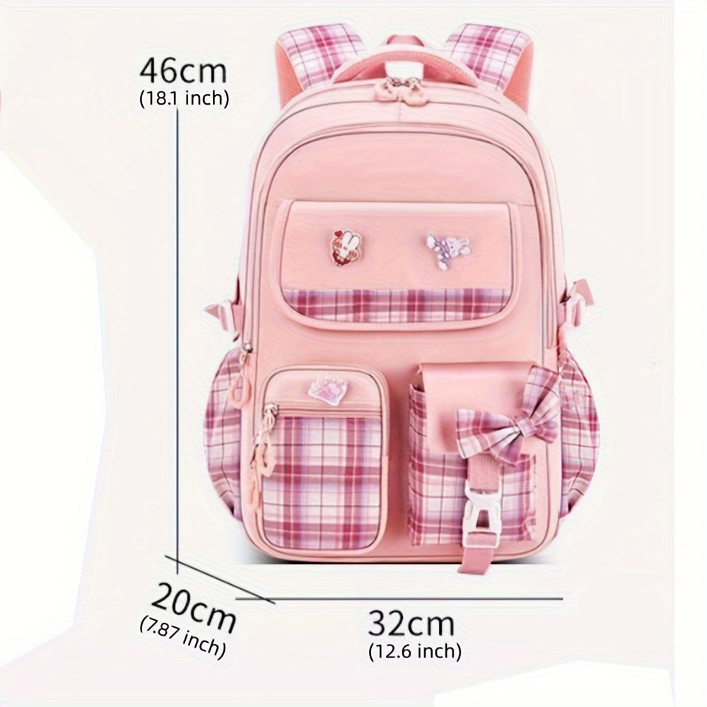 [Cute Backpack] Cute Girls Backpack | School Backpacks for Girls Kindergarten Elementary Preschool Middle Kids School Bag
