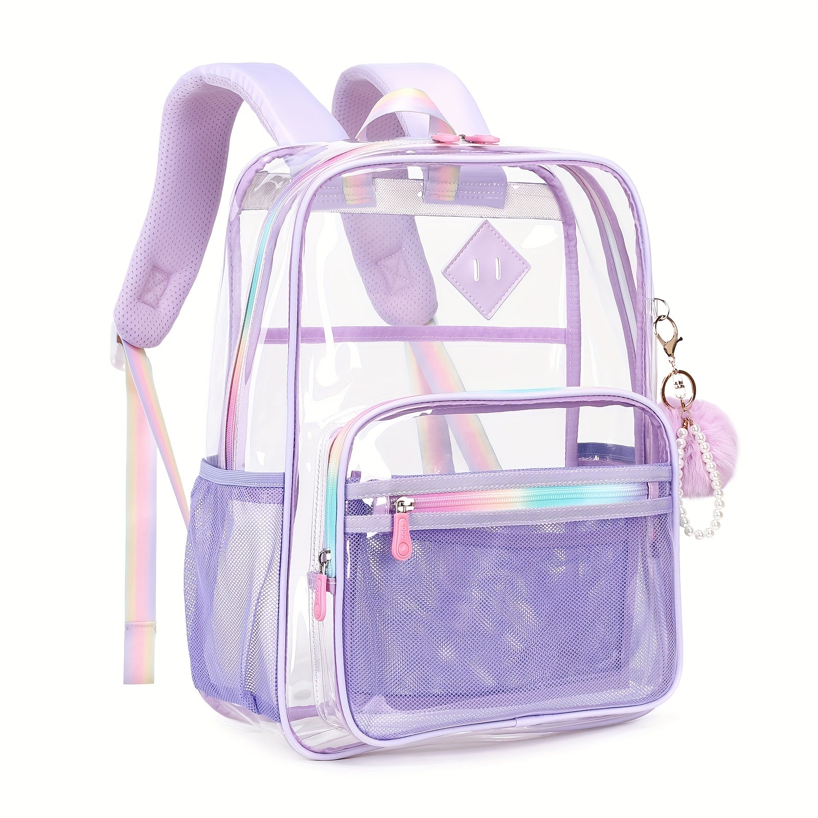 Backpacks Fashion Leisure Backpacks Go Out Transparent Student Backpacks TPU Multi-function Large Capacity Women'S Schoolbags - iBrightCS