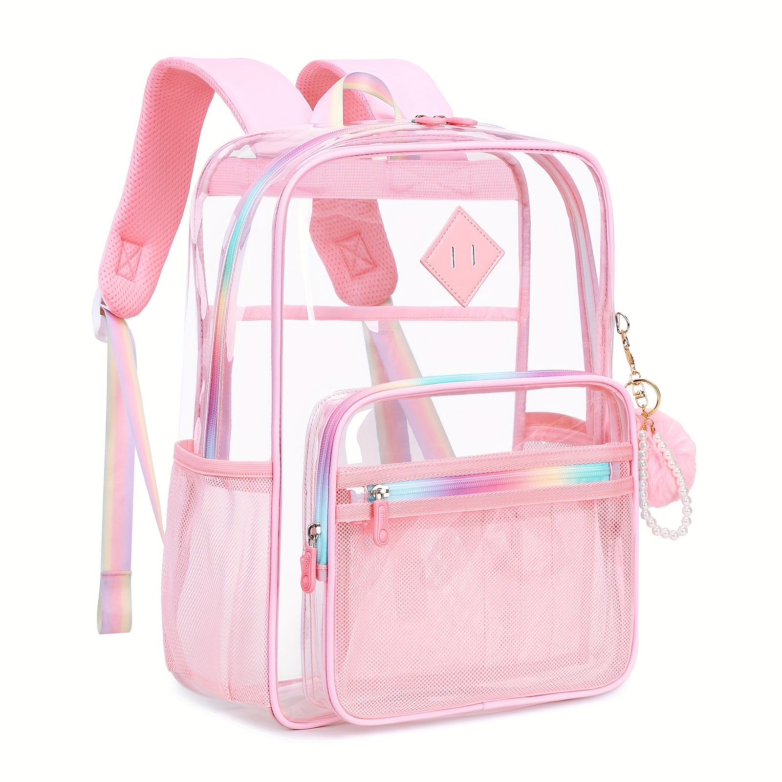Backpacks Fashion Leisure Backpacks Go Out Transparent Student Backpacks TPU Multi-function Large Capacity Women'S Schoolbags - iBrightCS