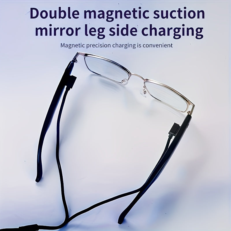 OnsetGizmo AI Artificial Intelligence Translation Wireless Glasses/fashion Glasses Headset, Support 144 Languages, Smart Glasses, Touch Control, Built-in Microphone, High-resolution Audio, Wireless, Rechargeable Battery, Anti