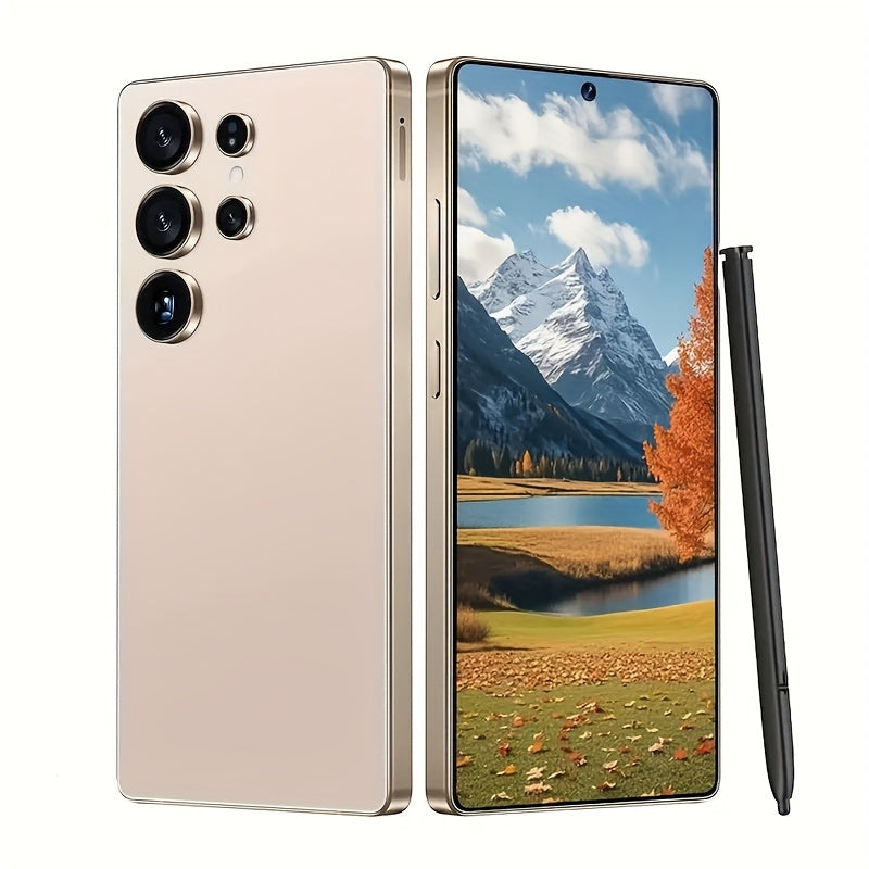 S25 Unlocked 5G Smartphone, 6.8-inch HD Screen, 8+256GB, 48+108MP Zoom Camera, 6800mAh Battery Life, Facial Recognition/fingerprint Lock/GPS, Android 14.0, Built-in Pen, Full Set Of Accessories, Optional 3.5-inch Mini Phone,