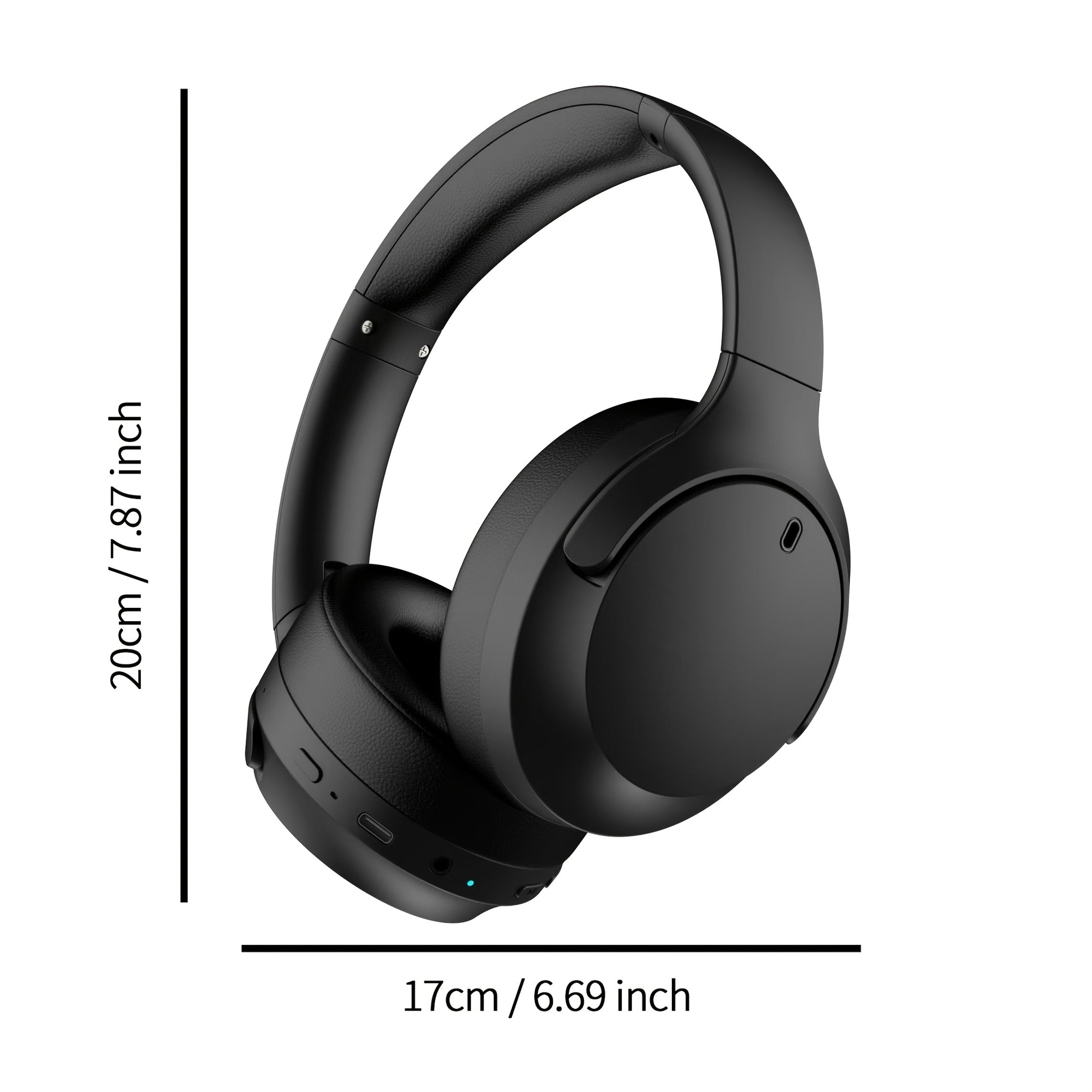 Luxury Over-Ear ANC Headphones with 360° Spatial Audio, Carbon Fiber Drivers, 30H Playtime, Multi-Device Pairing for iPhone/Android