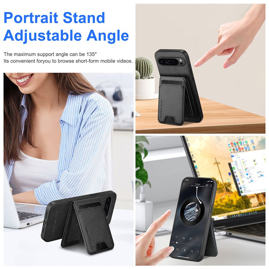 Magnetic Faux Leather Card Holder Phone Case for Google Pixel 10 Pro XL/9 Pro XL/9A/8A/8 Pro/8/7A/7 Pro/7, for Google Pixel Case, for Google Pixel Xl Case, for Google Pixel A Case, Moto/g Stylu G Ph, Moto/g G Ph For Android,