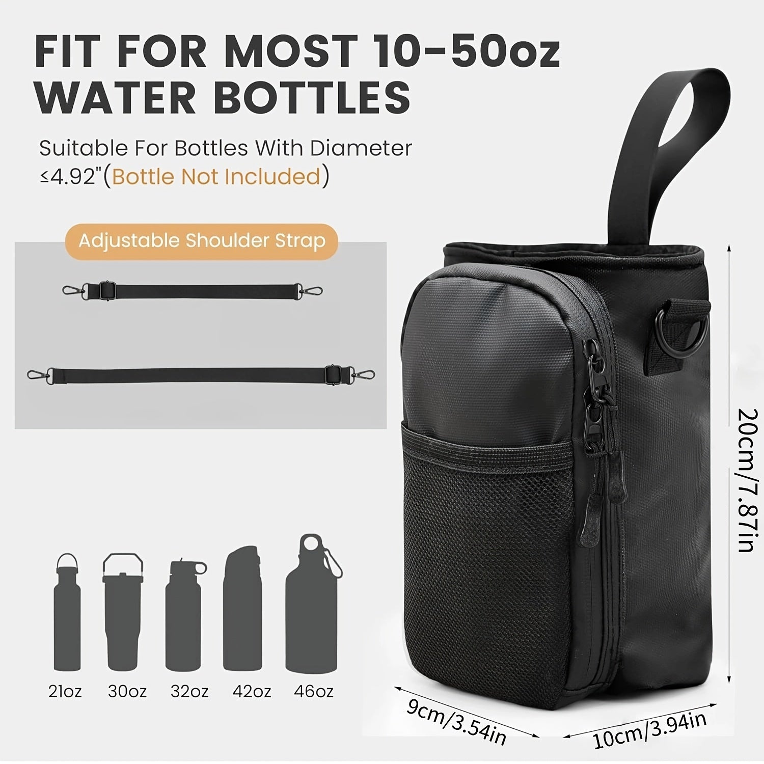 A Unisex Magnetic Balance Fitness Bag with Adjustable Crossbody Strap/magnetic Fitness Water Bottle Holder, Featuring a Water Bottle Holder with Phone Pocket, a Strong Magnetic Fitness Storage Bag, Magnetic Crossbody Bag, Wom