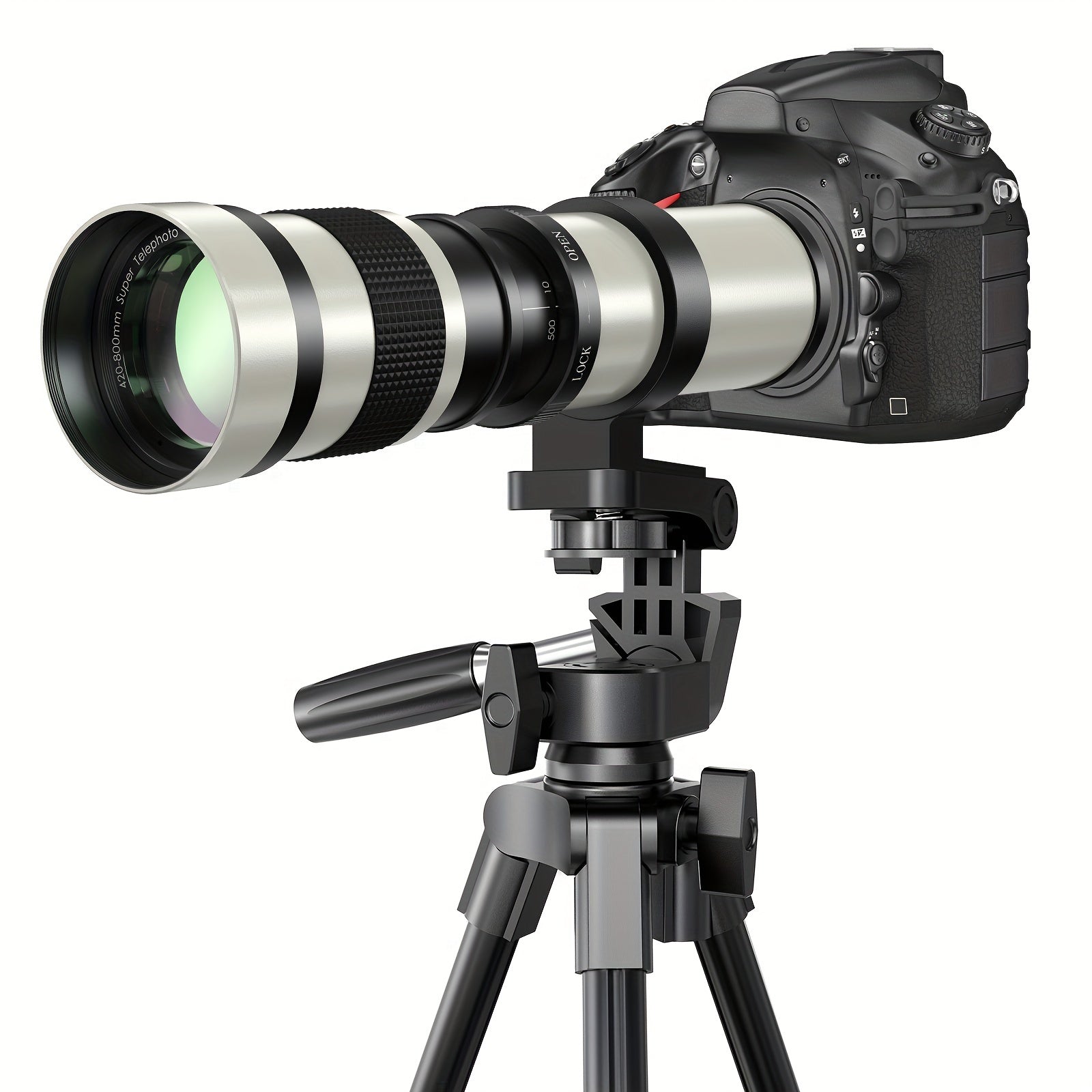 [Super Telephoto Lens] BENOISON Super Telephoto 420-800Mm F/8.3 Lens with T-Mount for Canon Nikon Sony Cameras