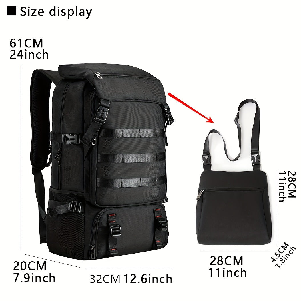 2023 New 70L Large Capacity Travel Backpack for Men & Women – Lightweight, Multifunctional Hiking, Camping, Mountaineering, Business & Vacation Backpack with 15.3-Inch Laptop Compartment