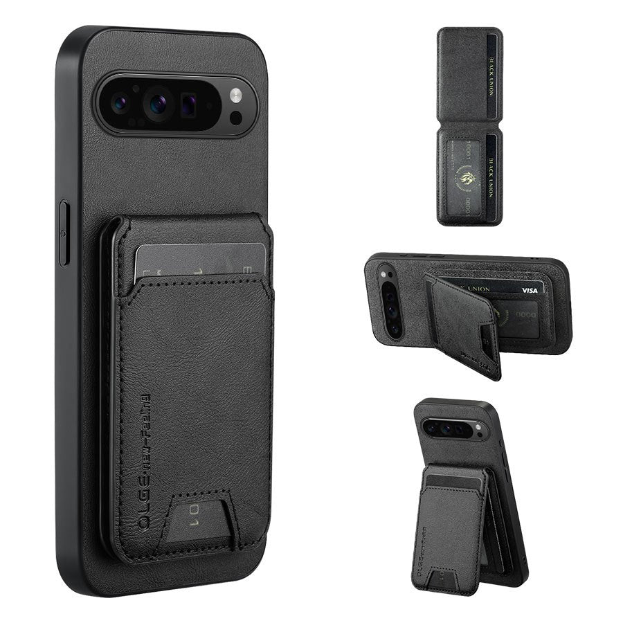 Magnetic Faux Leather Card Holder Phone Case for Google Pixel 10 Pro XL/9 Pro XL/9A/8A/8 Pro/8/7A/7 Pro/7, for Google Pixel Case, for Google Pixel Xl Case, for Google Pixel A Case, Moto/g Stylu G Ph, Moto/g G Ph For Android,