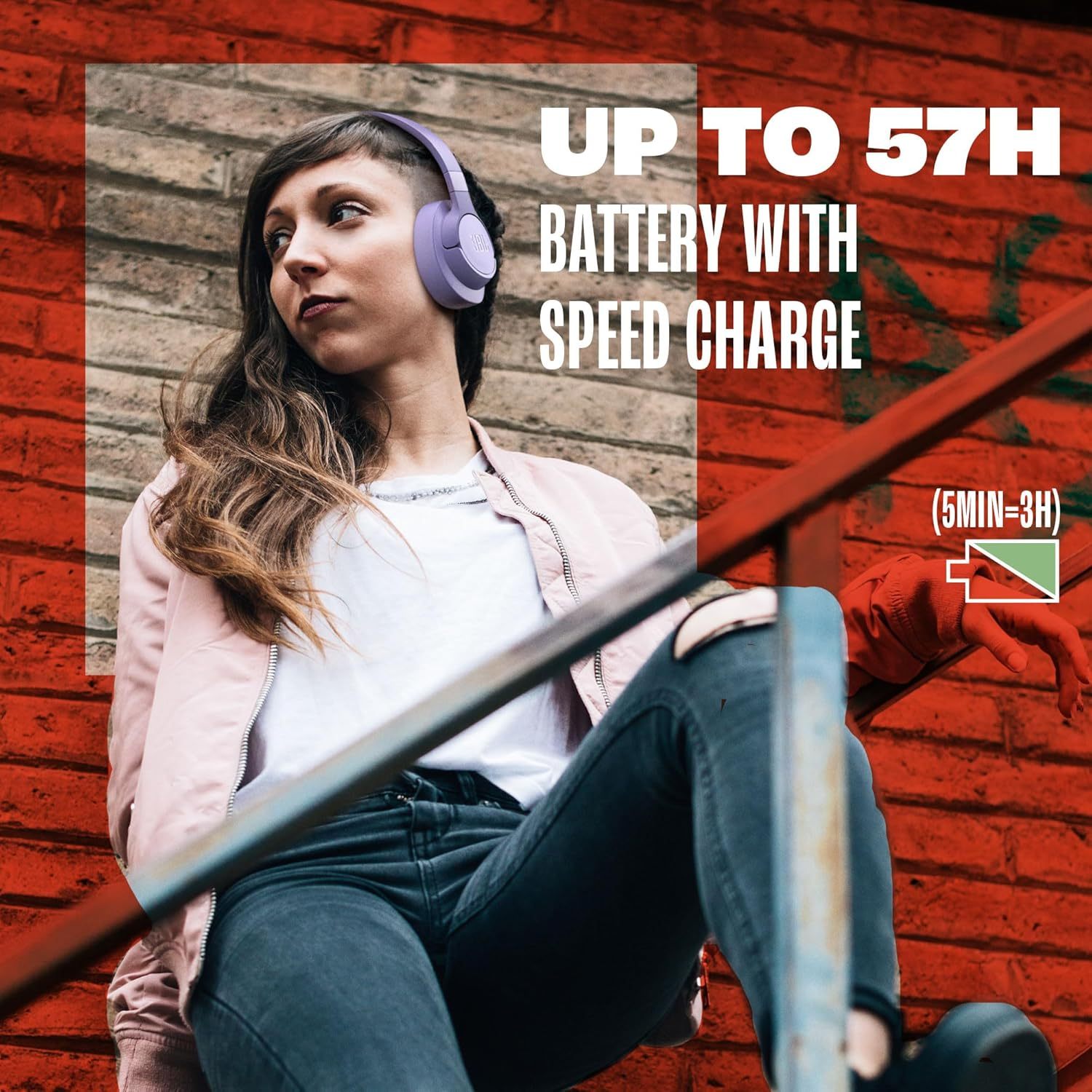 JBL Tune 720BT - Wireless Over-Ear Headphones with JBL Pure Bass Sound, Bluetooth 5.3, Up to 76H Battery Life and Speed Charge, Lightweight, Comfortable and Foldable Design