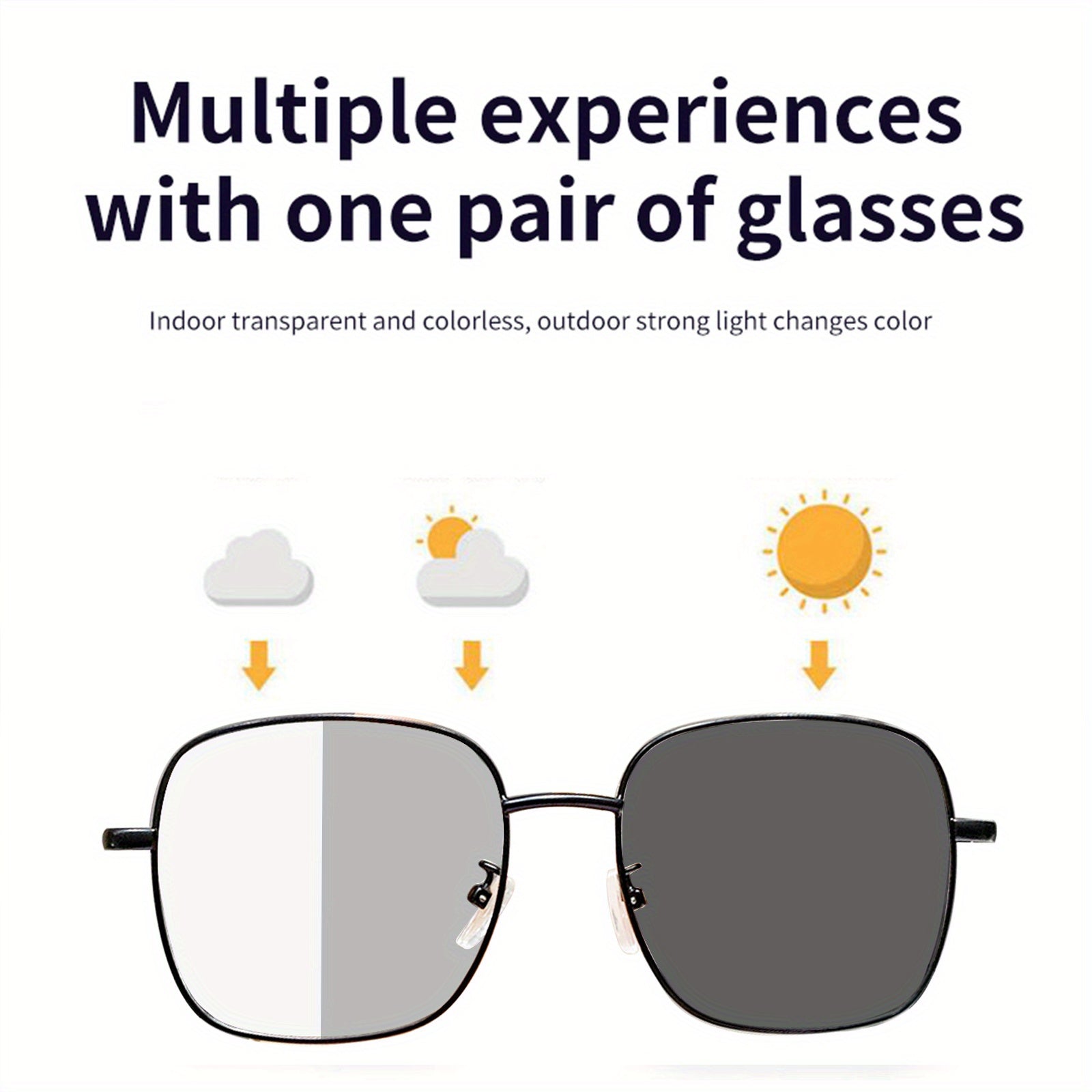 HiFi Smart Audio Glasses with Auto-Dimming Lenses, Built-in Mic & Speaker, HD Voice Calls & Music Quality, Wireless Connectivity, Rechargeable Battery, Ideal for Sports, Driving, Fishing, and Daily Home Wear – Perfect Gift