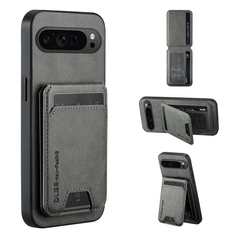 Magnetic Faux Leather Card Holder Phone Case for Google Pixel 10 Pro XL/9 Pro XL/9A/8A/8 Pro/8/7A/7 Pro/7, for Google Pixel Case, for Google Pixel Xl Case, for Google Pixel A Case, Moto/g Stylu G Ph, Moto/g G Ph For Android,