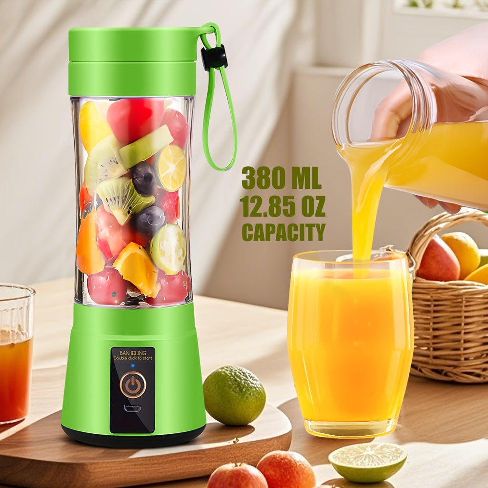 [12, 85/15, 22 Oz Rechargeable Mini Blender] Portable Usb Rechargeable Mini Blender & Juicer - 3 Modes, Digital Display, 6/12-Blade, Safety Lock, Food Grade PP, Easy Clean, Ideal for Travel - Fresh Juices Anywhere - iBrightCS