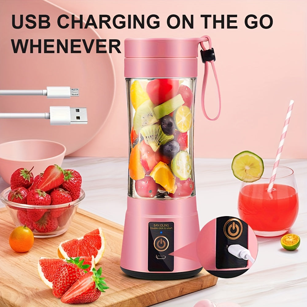 [12, 85/15, 22 Oz Rechargeable Mini Blender] Portable Usb Rechargeable Mini Blender & Juicer - 3 Modes, Digital Display, 6/12-Blade, Safety Lock, Food Grade PP, Easy Clean, Ideal for Travel - Fresh Juices Anywhere - iBrightCS