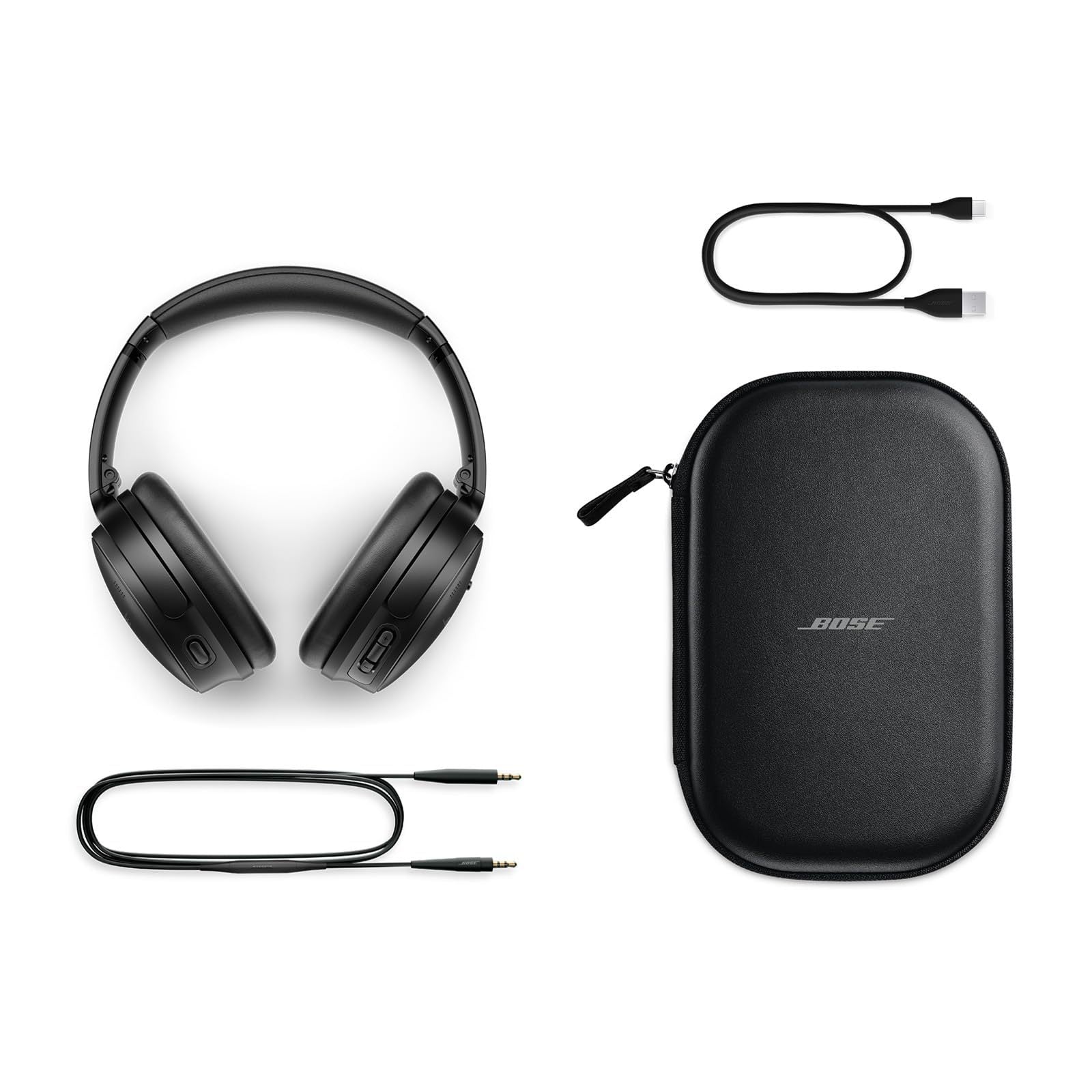 Bose QuietComfort Bluetooth Headphones, Wireless Headphones with Active Over Ear Noise Cancelling and Mic, Deep Bass, Up to 24 Hours of Playtime - Best for Christmas, Perfect Birthday Gift for Women and Men