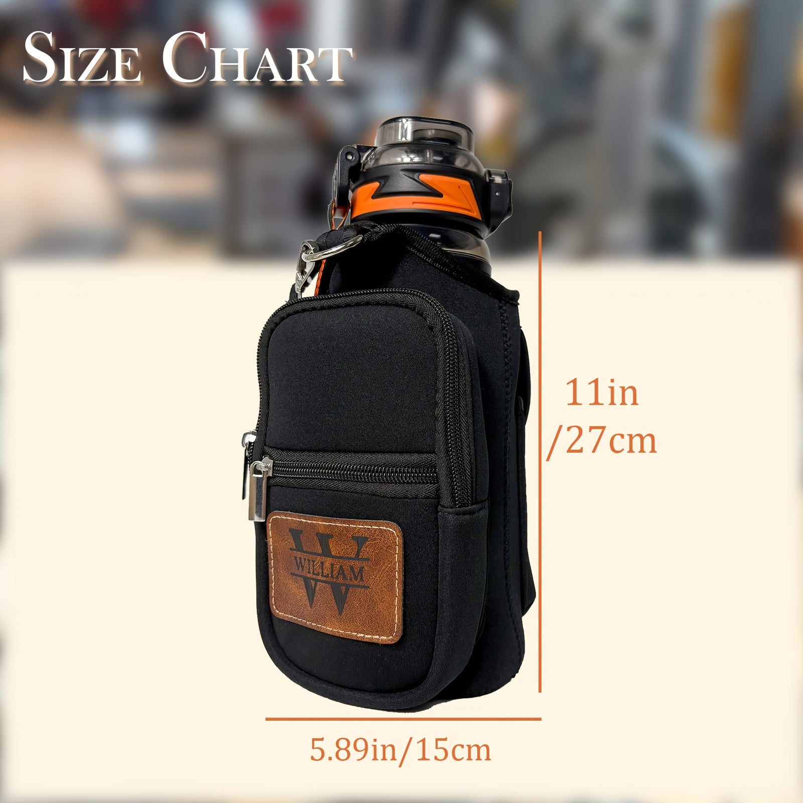 Personalized Magnetic Gym Bag Water Bottle Holder - Durable Nylon, Multi-Functional Magnetic Sports Bag for Gym, Travel, Business, And Fitness Enthusiasts, Gift for Dad, Mom, Son, Valentine'S Day Gift Daughter Gym Bag Durable