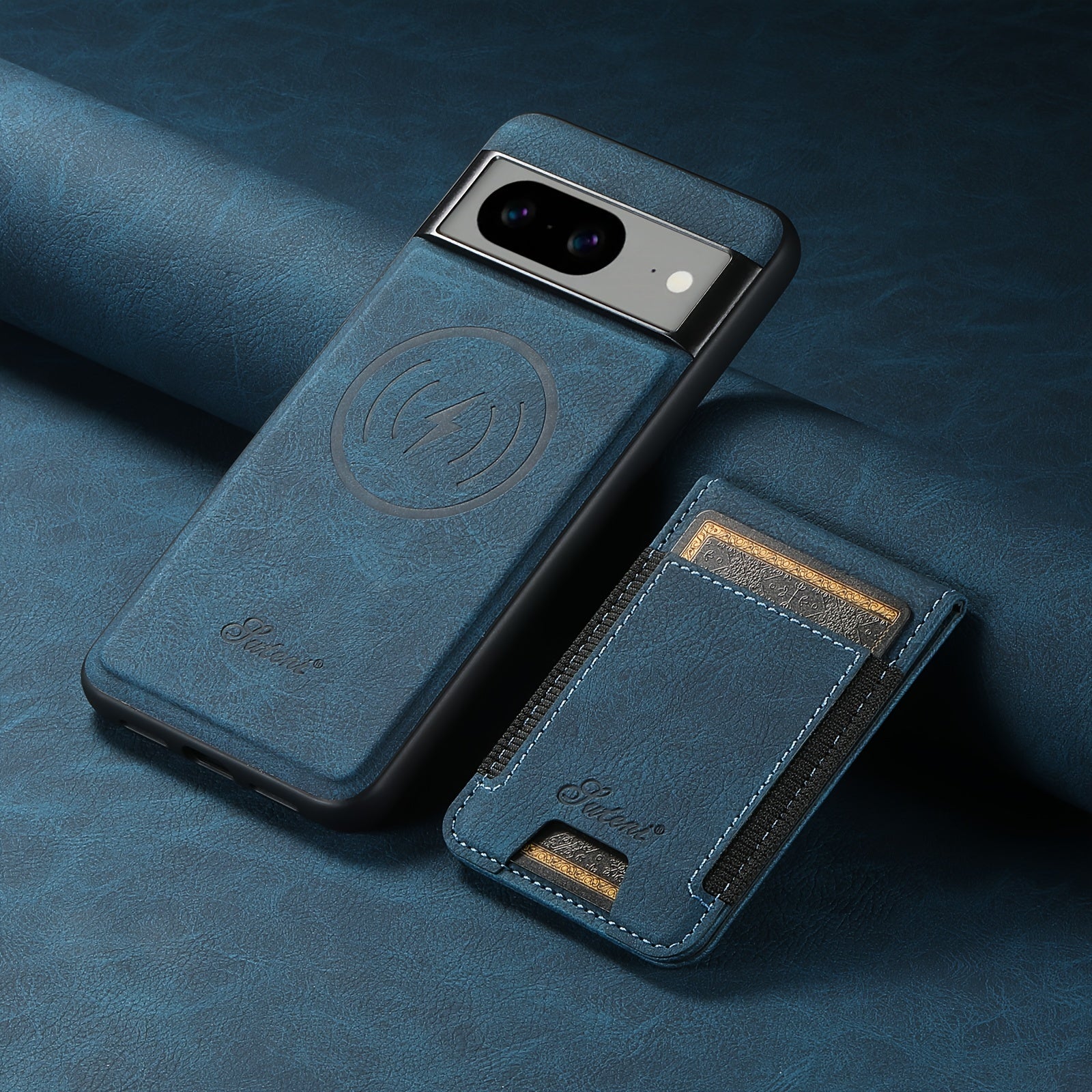 3-Pack [1 Phone Case + 2 Phone Holders] New, Unused, Stylish, New Business Card Holder Magnetic Phone Case, Drop-Proof for Men And Women. Compatible with Google Pixel 10 Pro XL, 9, 8, A, 7, 6, Phone Cases, Suitable for Everyd