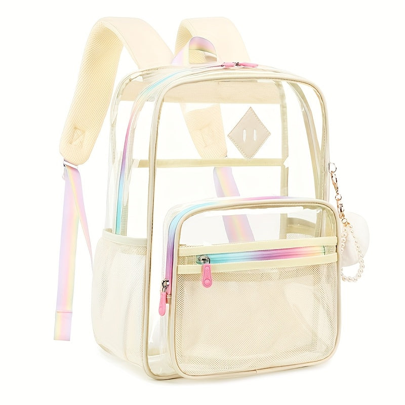 Backpacks Fashion Leisure Backpacks Go Out Transparent Student Backpacks TPU Multi-function Large Capacity Women'S Schoolbags - iBrightCS