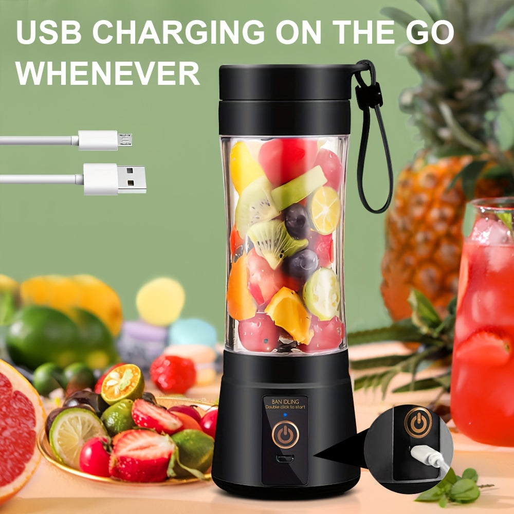 [12, 85/15, 22 Oz Rechargeable Mini Blender] Portable Usb Rechargeable Mini Blender & Juicer - 3 Modes, Digital Display, 6/12-Blade, Safety Lock, Food Grade PP, Easy Clean, Ideal for Travel - Fresh Juices Anywhere - iBrightCS