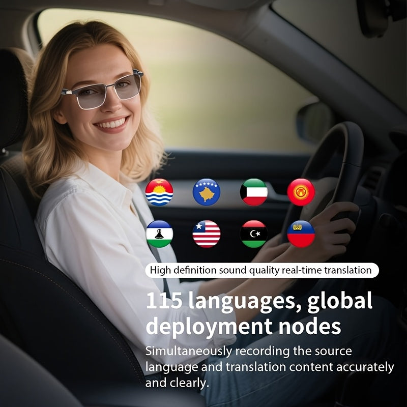 Photochromic Lens Smart Glasses, Equipped With Automatic Photosensitive Lens, Built-in Microphone And Speaker, High-Definition Voice Call And HiFi Sound Quality, Suitable For Sports, Driving, Fishing And Daily Home Wear, Suit