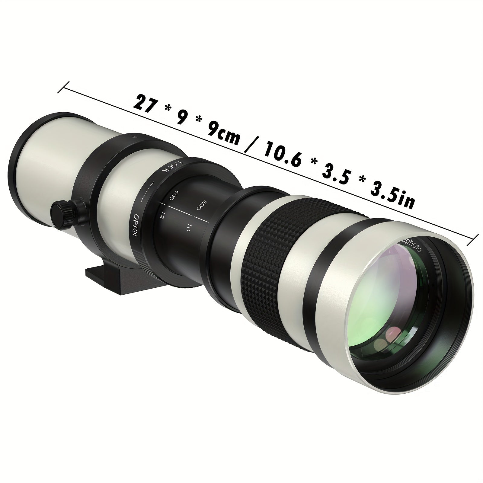 [Super Telephoto Lens] BENOISON Super Telephoto 420-800Mm F/8.3 Lens with T-Mount for Canon Nikon Sony Cameras