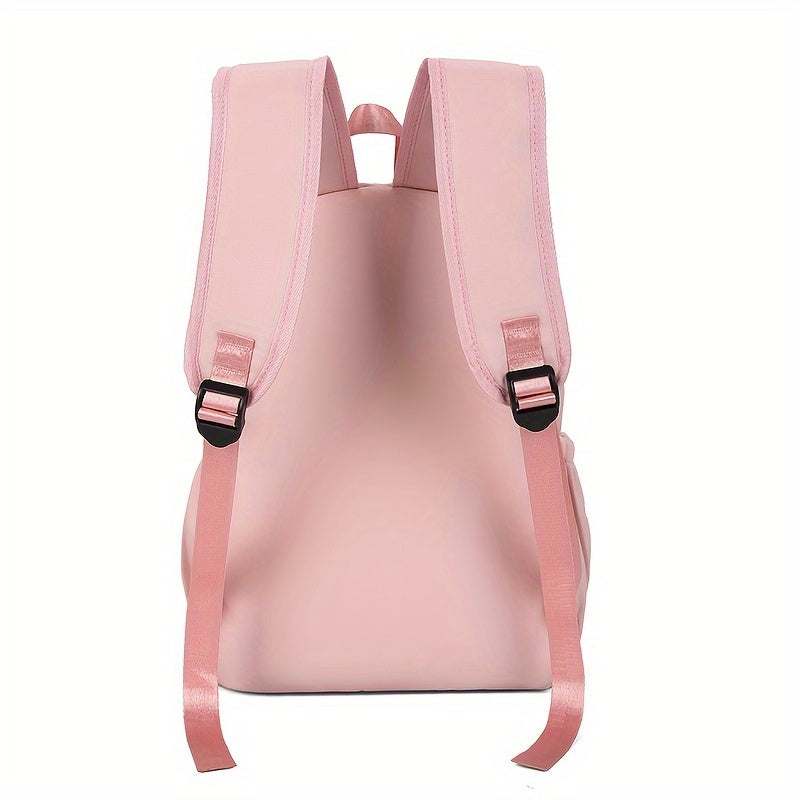 Airline Approved Unisex Carry-On Backpack - Foldable Oxford Fabric with Adjustable Straps, Zipper Closure & Pink Bow Design for College, Travel, Hiking, School (Hand Wash Only), Travel Backpack | Casual Backpack | Durable Bac