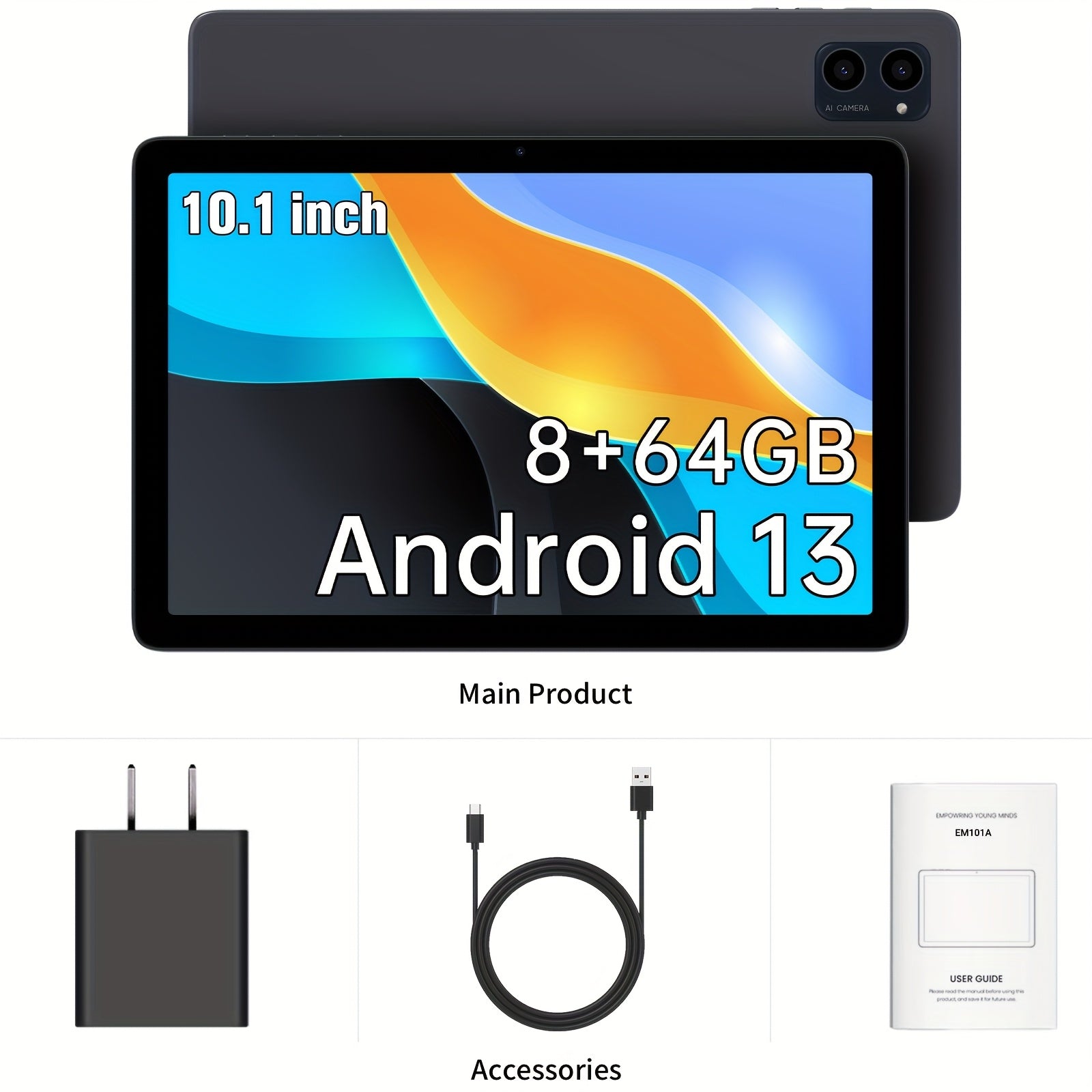 11-inch Business Tablet with Case | Android 14 | 8GB+4GB RAM & 128GB eMMC Storage | Octa-Core Processor | 7000mAh Battery, Dual Cameras, WiFi 6 | LCD Display, Stereo Speakers, USB-C | Perfect for Work, Study & Multimedia, Ver
