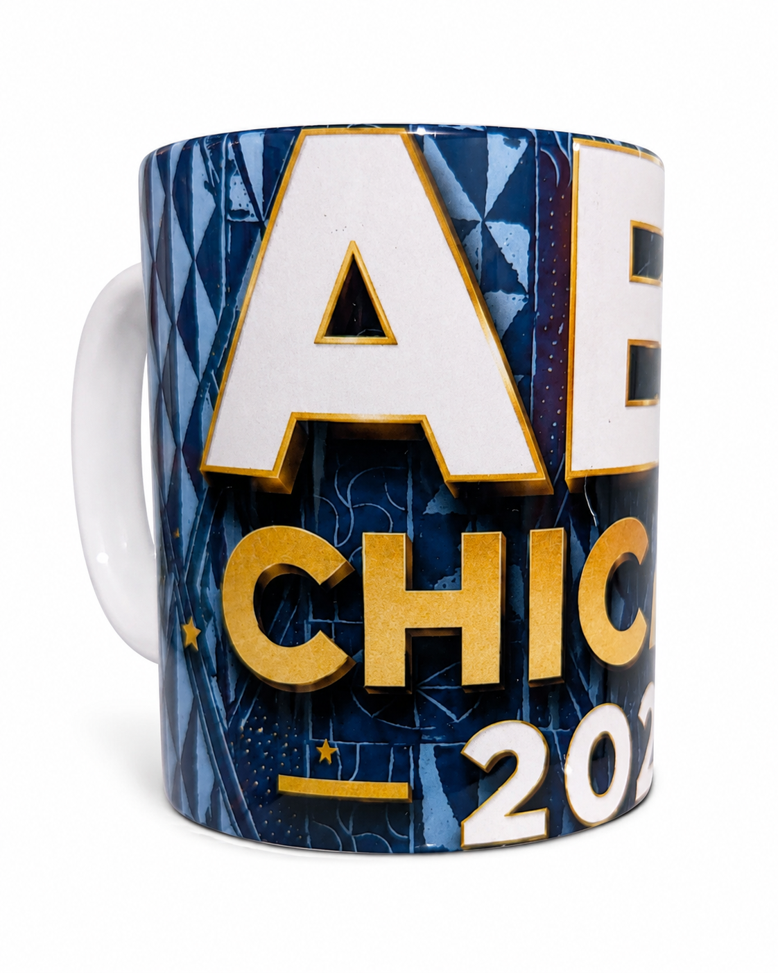 White Handle ABC Chicago Legacy Mug