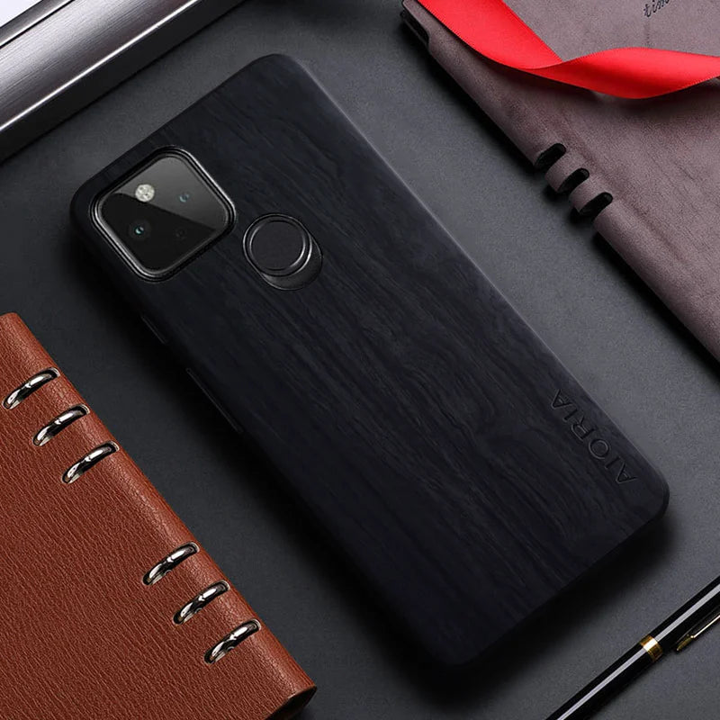 Wood Pattern Leather case - Google Pixel 5 5A 4A 4 XL 5G