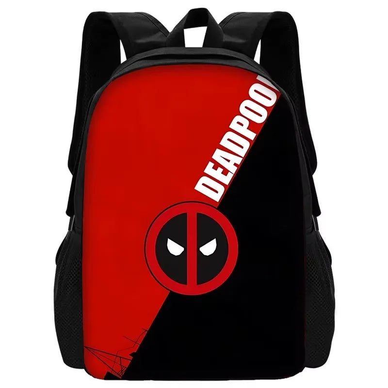 3 pcs set Deadpools Super Heroes Child School Backpack with Lunch Bags ,Pencil Bags ,School Bags for Boys Girls Best Gift