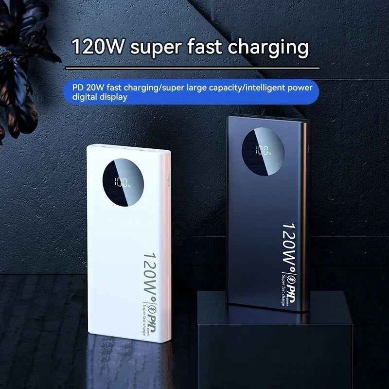 Xiaomi 120W Power Bank With LED Digital Display 2-way Fast Charging 50000mAh Large Capacity External Battery For Multiple Phones
