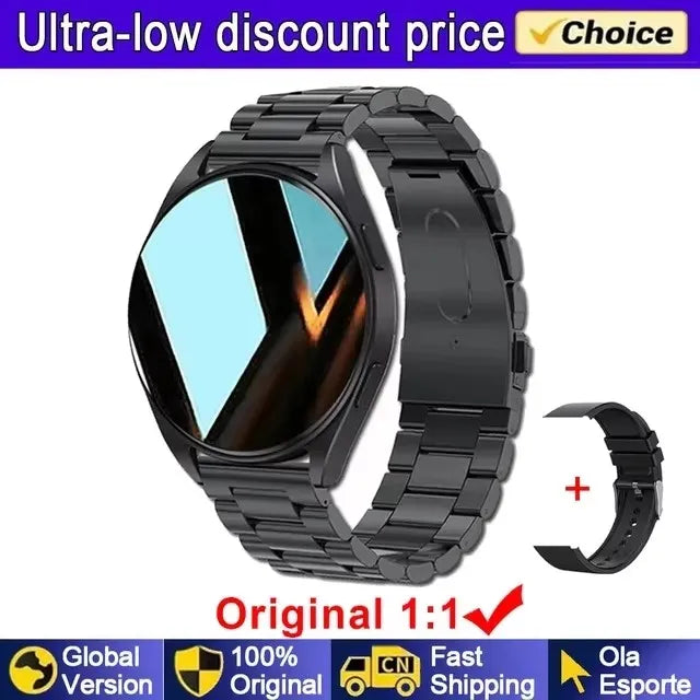 For Samsung Galaxy Smartwatch Women AMOLED Health Monitoring Watch Waterproof Voice Assistant Bluetooth Call Smart Watch 2024 Men