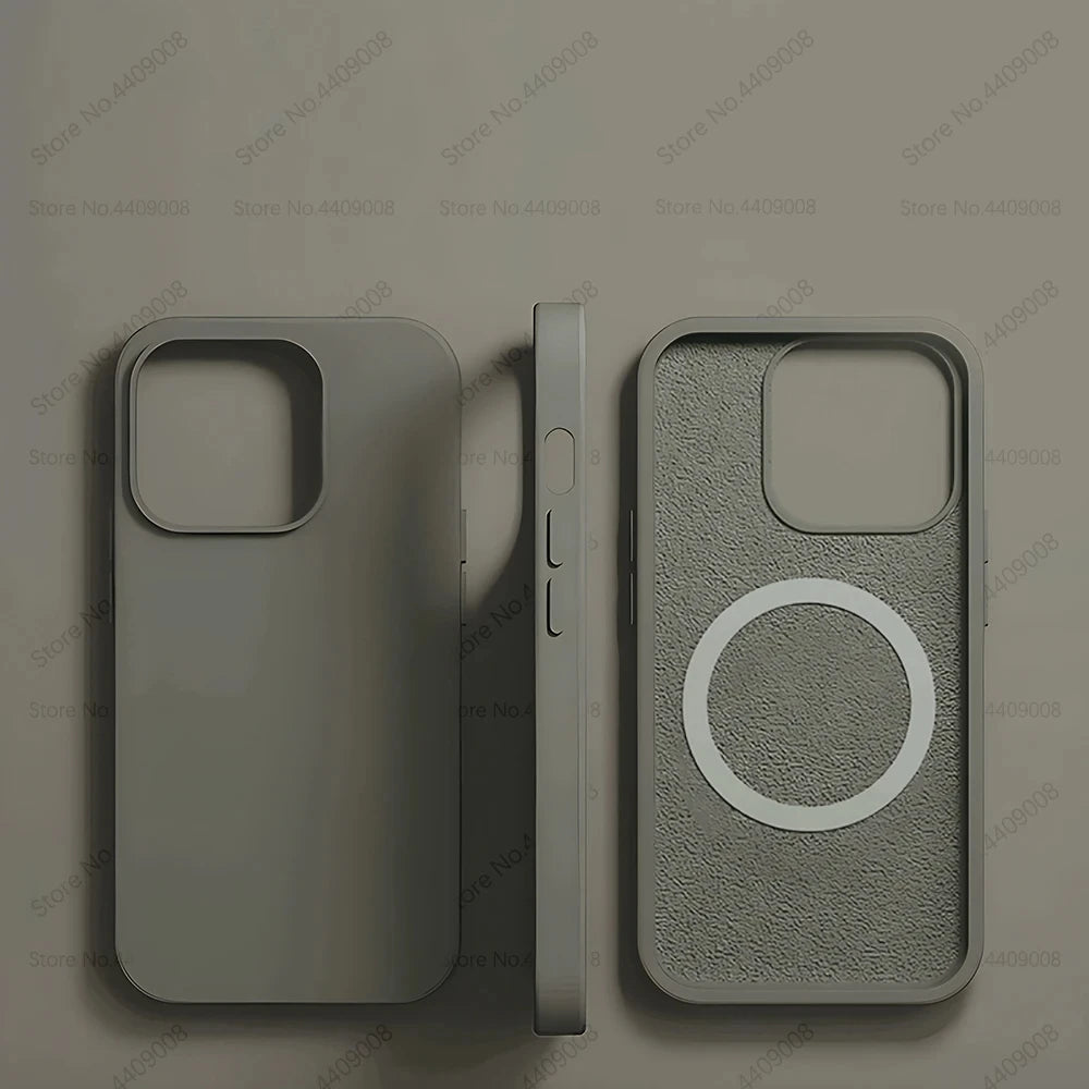 Liquid Silicone Magnetic Cases - iPhone 15 14 11 13 12 Pro Max Plus