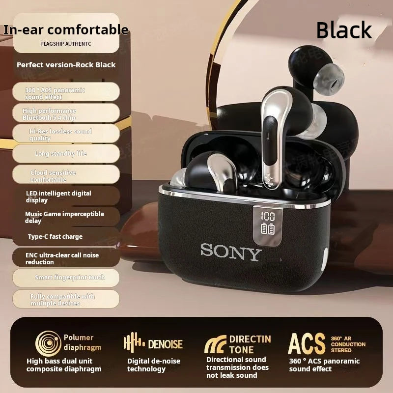 Original Sony NE109 Bluetooth Earphones TWS HIFI Mic Headset Wireless Earbuds Sports Headphones Display Gaming Earphones Cable