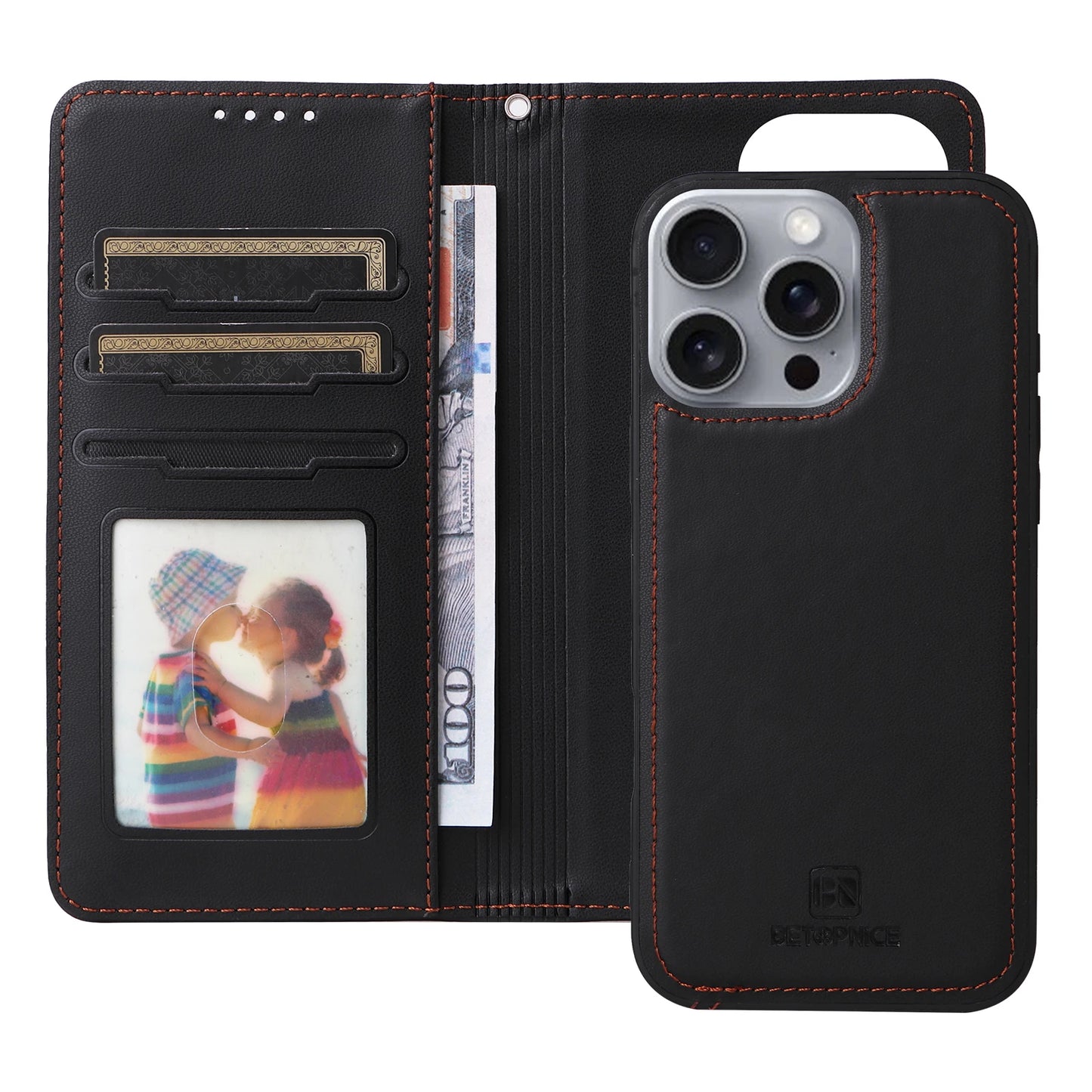 Flip Leather Case - iPhone 16 Pro Max 16 Plus