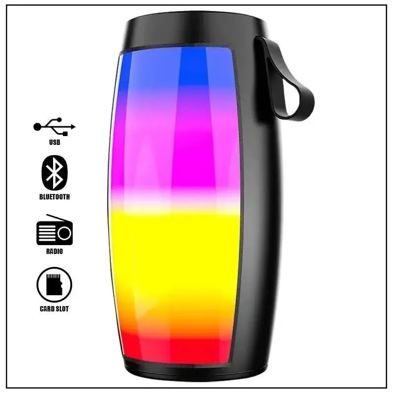 Portable Bluetooth Speaker with Colorful 360 LED Light Show