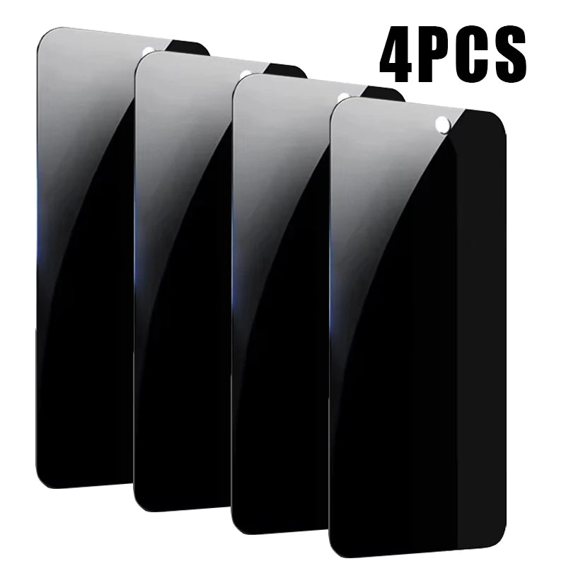 4PCS Privacy Screen Protectors  - iPhone 11- 16