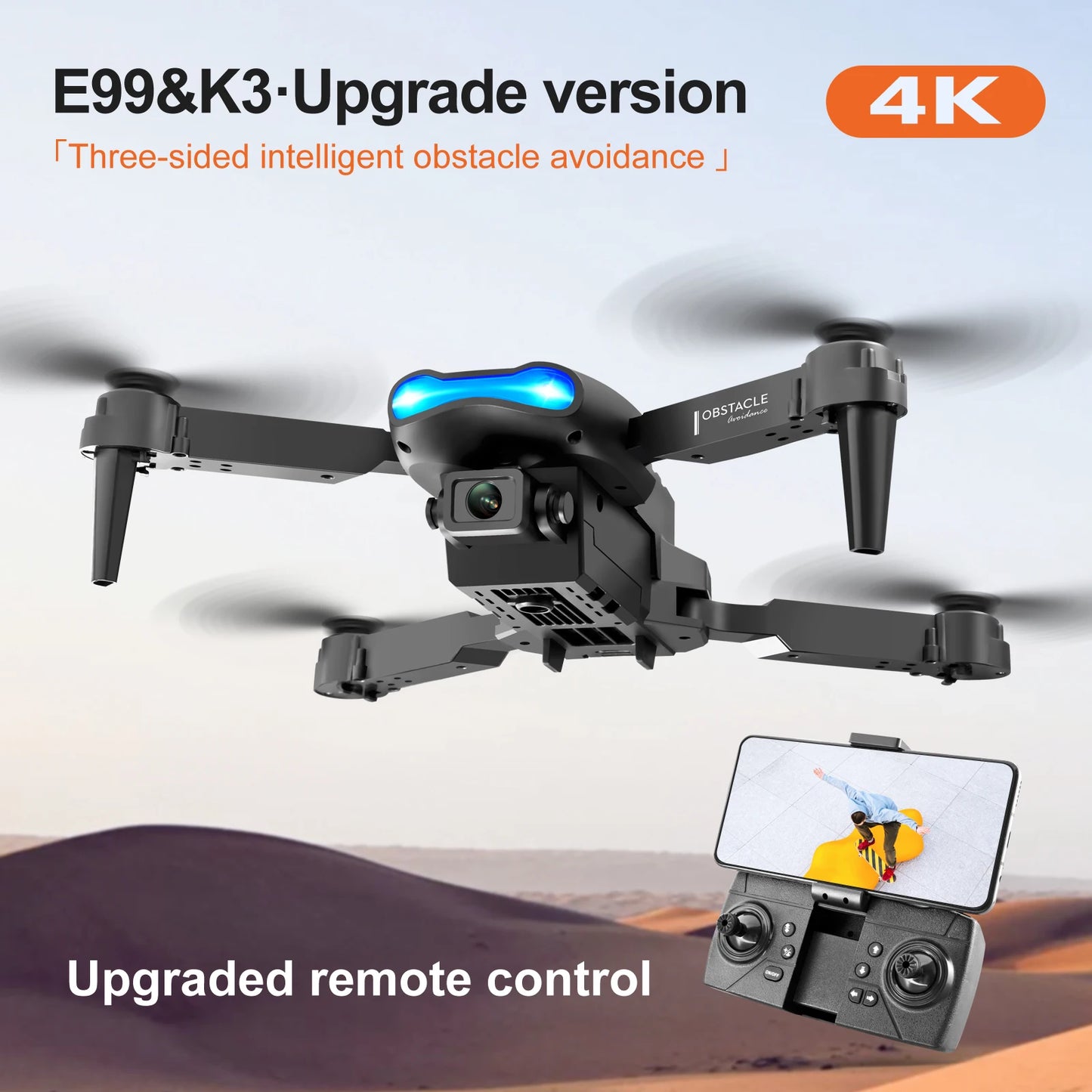 Best-selling Drone E99 Folding drones con cámara Professional HD Dual Aerial Photography Four-axis flight Remote Control Drones