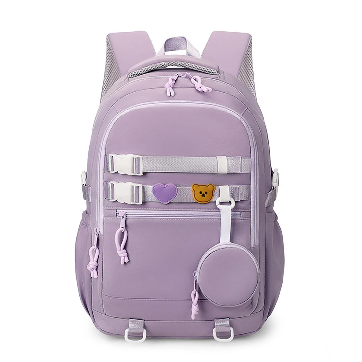 College Style Women Men Backpack Teen Boys Girls Large Capacity Laptop Bookbags Fashion Zipper School Bag