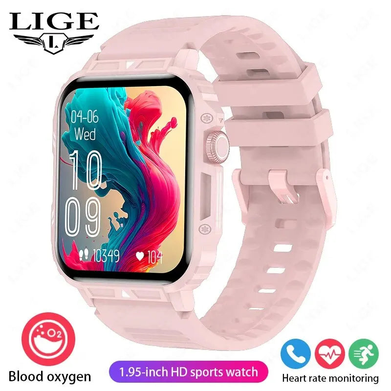 Smartwatch 1.95 Inch Screen Health Monitoring Watches IP68 Waterproof Sport Fitness Smart Watch For Men Women Reloj Hombre