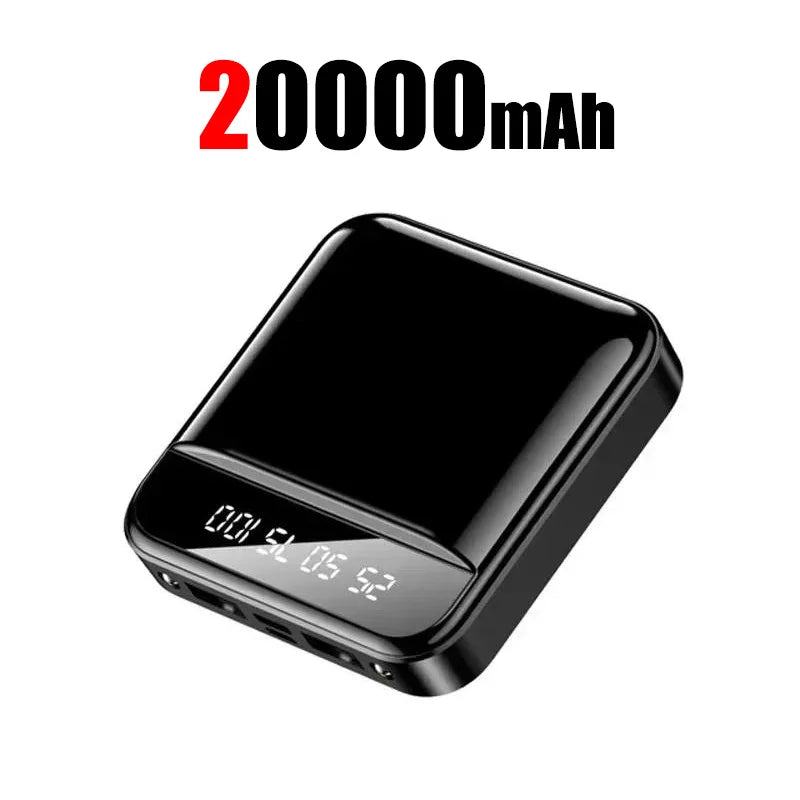 20000mah Power Bank Super Fast Charge Large Capacity Digital Display Mini Portable External Battery For Iphone Samsung Xiaomi - iBrightCS