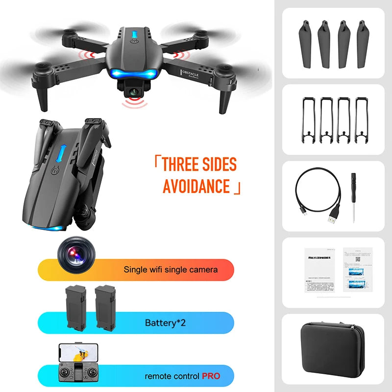 Best-selling Drone E99 Folding drones con cámara Professional HD Dual Aerial Photography Four-axis flight Remote Control Drones