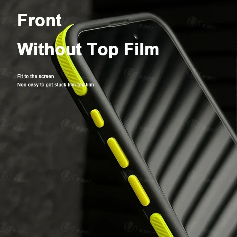 New Bicolor Matte Frosted Magnetic Phone Case -  iPhone 16 15 14 Plus 13 12 11 Pro Max
