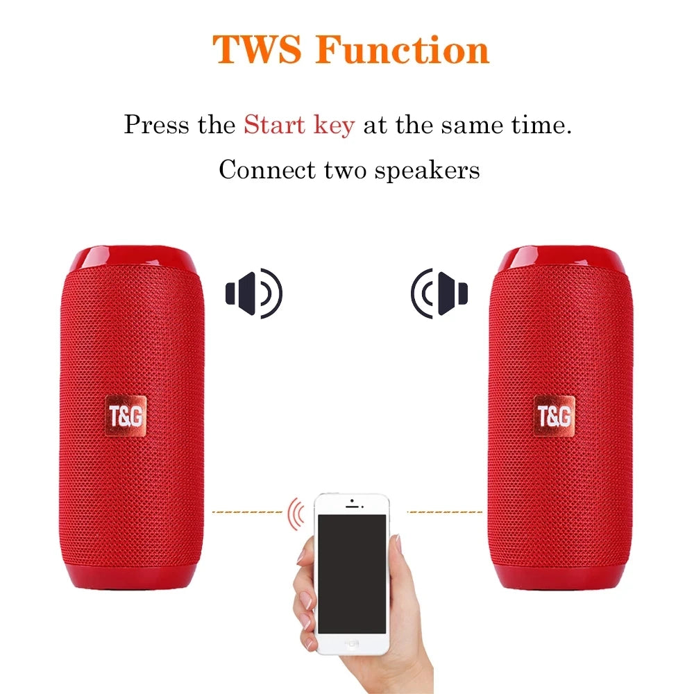 Portable Wireless Bluetooth Speaker Blutooth Music Sound Box For Caixa De Som Blootooth Subwoofer Radio FM Handfree Bass System - iBrightCS