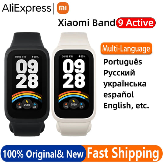 Global Version Xiaomi Smart Band 9 Active Bluetooth Smartwatch 1.47" TFT Screen 18 Days Battery Life Sports Modes Sleep Tracking