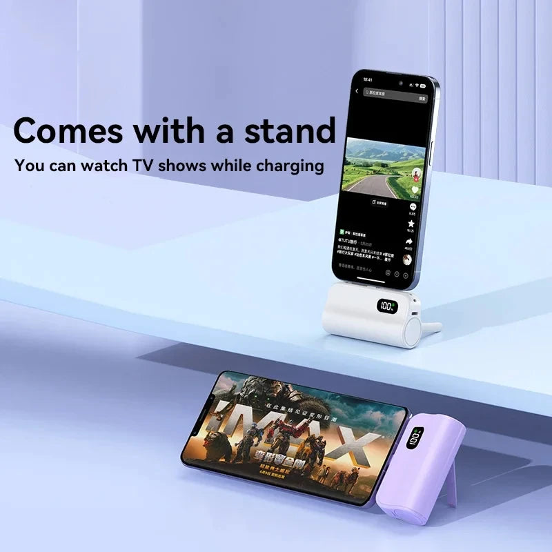 Mini Power Bank 50000mAh 2-in-1 Large Capacity Digital Display Portable Fast Charging External Battery for Iphone Samsung Xiaomi - iBrightCS
