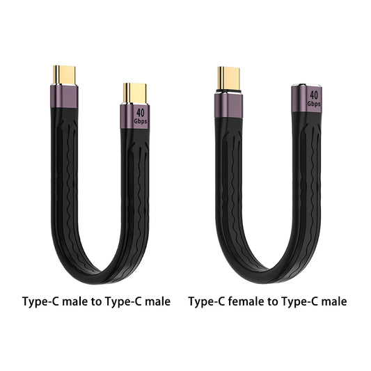 20V Data Cable USB C Cable USB 4.0 Gen3 Type C Male/Female to Type C Male Charger Sync Data Cable